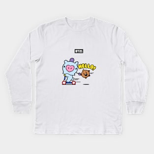 bt21 bts exclusive design 127 Kids Long Sleeve T-Shirt